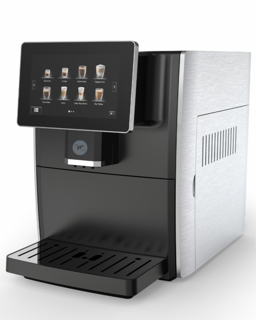 Touch screen coffee machine