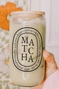 Matcha cup with straw 