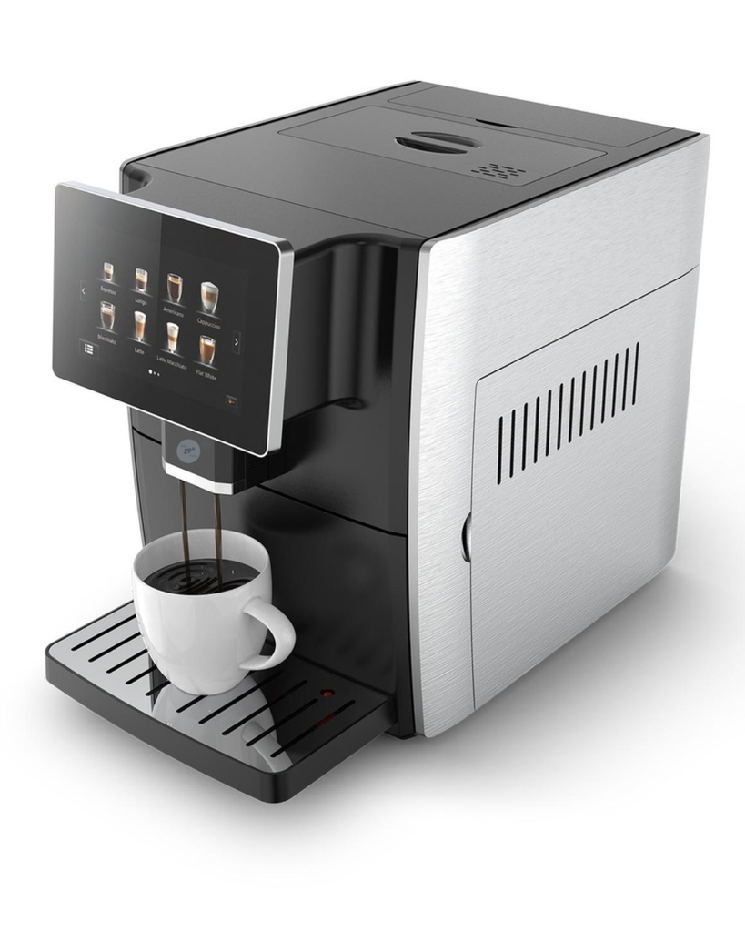 Touch screen coffee machine